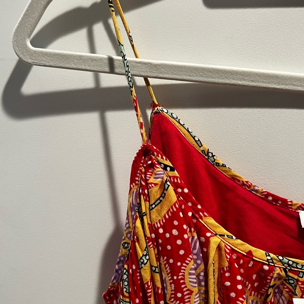 Rhode Nala tank dress-red paisley